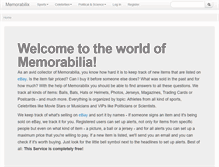 Tablet Screenshot of memorabilix.com